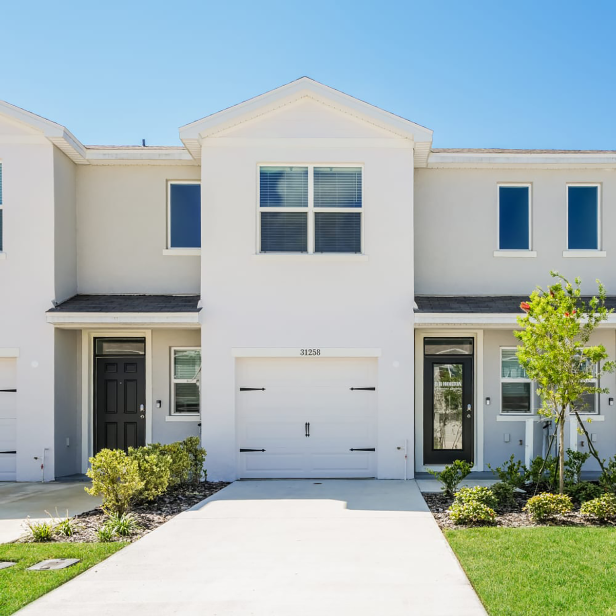1-car garage and patio