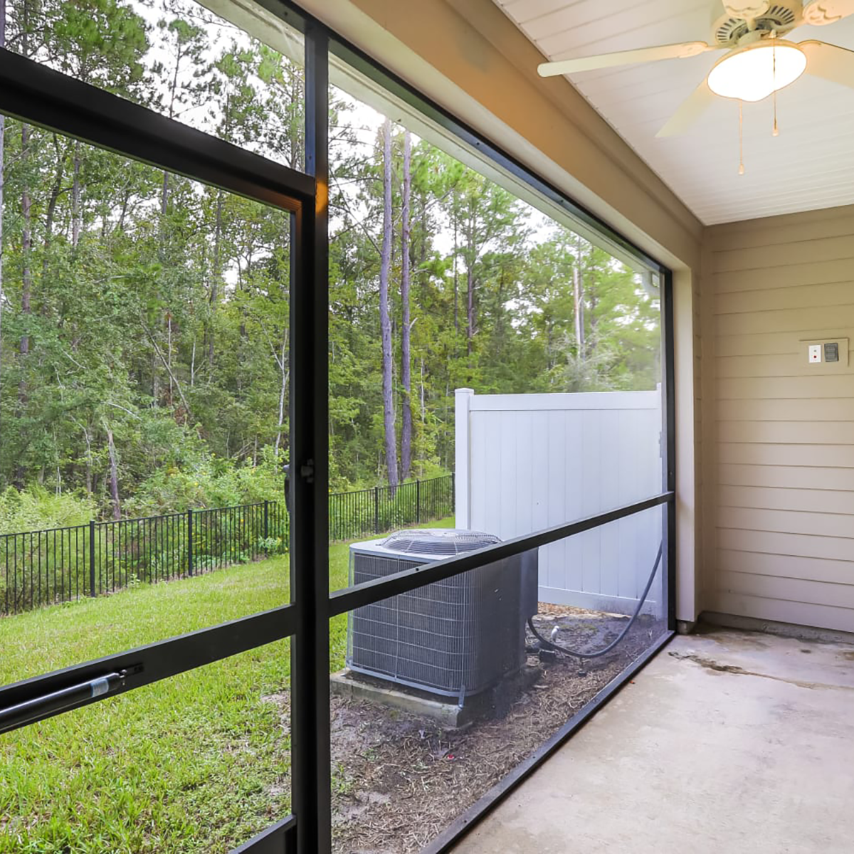 Screened-in patio